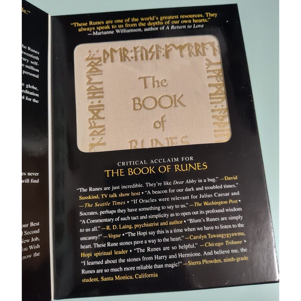THE BOOK OF RUNES SET RUNES & BOOK US GAMES SYSTEMS 25TH ANNIVERSARY EDITION NEW - Picture 5 of 5